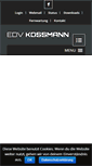 Mobile Screenshot of edv-kossmann.de