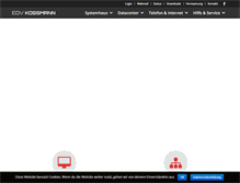 Tablet Screenshot of edv-kossmann.de